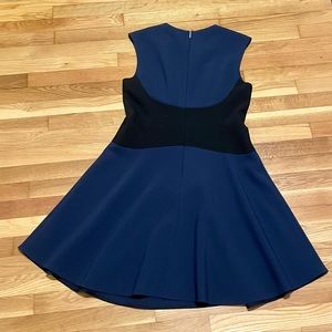 Kate Spade New York Womens A Line Dress Blue Knee Length Color Block Waist 12